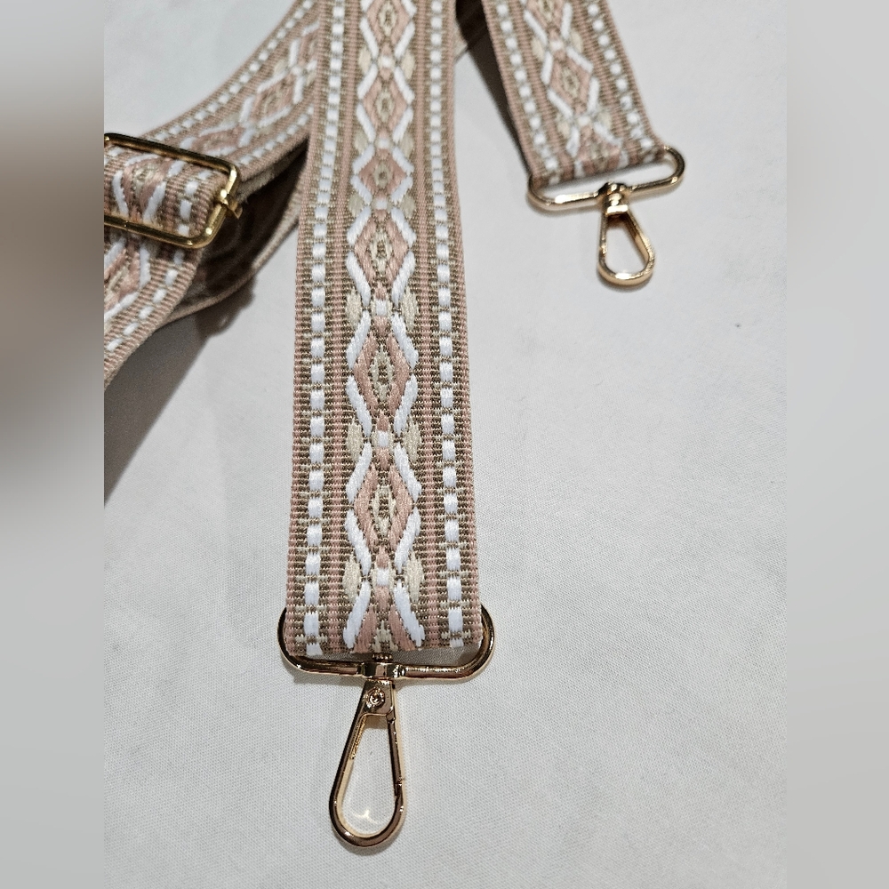 Nwot Geometric Patterned Adjustable Handbag Strap - image 2